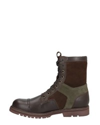 dunkelbraune Lederfreizeitstiefel von G-Star RAW