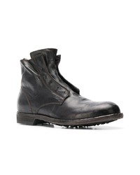 dunkelbraune Lederfreizeitstiefel von Officine Creative