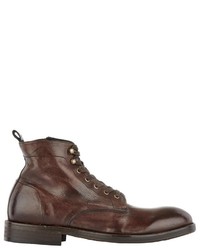 dunkelbraune Lederfreizeitstiefel von Hudson London