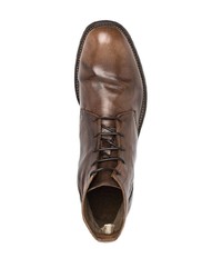 dunkelbraune Lederfreizeitstiefel von Officine Creative