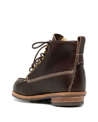 dunkelbraune Lederfreizeitstiefel von VISVIM