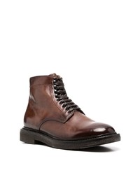 dunkelbraune Lederfreizeitstiefel von Officine Creative