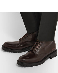 dunkelbraune Lederfreizeitstiefel von Common Projects