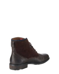 dunkelbraune Lederfreizeitstiefel von Levi's