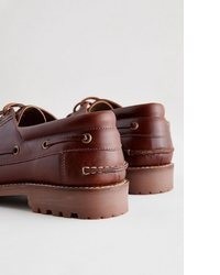 dunkelbraune Lederfreizeitstiefel von next