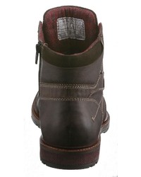 dunkelbraune Lederfreizeitstiefel von PETROLIO