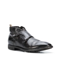 dunkelbraune Lederfreizeitstiefel von Officine Creative