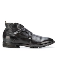 dunkelbraune Lederfreizeitstiefel von Officine Creative