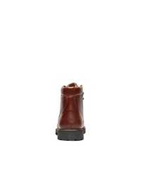 dunkelbraune Lederfreizeitstiefel von Selected Homme