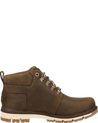 dunkelbraune Lederfreizeitstiefel von Timberland