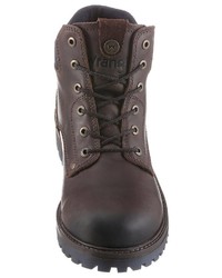 dunkelbraune Lederfreizeitstiefel von Wrangler