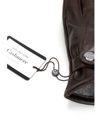 dunkelbraune Lederhandschuhe von PEARLWOOD