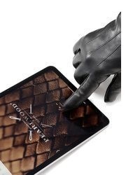 dunkelbraune Lederhandschuhe von PEARLWOOD