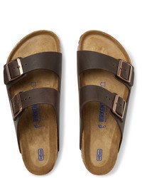 dunkelbraune Ledersandalen von Birkenstock