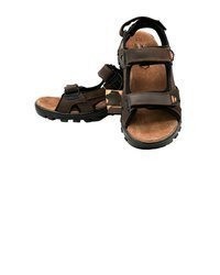 dunkelbraune Ledersandalen von Nowaland