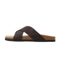 dunkelbraune Ledersandalen von Pier One