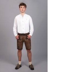 dunkelbraune Ledershorts von Edelnice