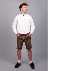 dunkelbraune Ledershorts von Edelnice