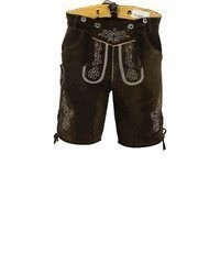 dunkelbraune Ledershorts von German Wear