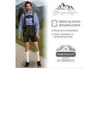 dunkelbraune Ledershorts