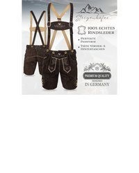 dunkelbraune Ledershorts von Steigenhöfer Manufaktur