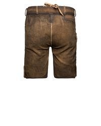 dunkelbraune Ledershorts von Stockerpoint