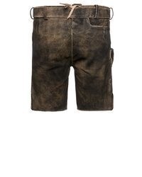 dunkelbraune Ledershorts von Stockerpoint