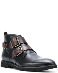 dunkelbraune Lederstiefel von Dolce & Gabbana