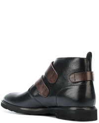 dunkelbraune Lederstiefel von Dolce & Gabbana