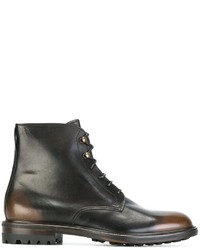 dunkelbraune Lederstiefel von Doucal's