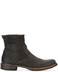 dunkelbraune Lederstiefel von Fiorentini+Baker