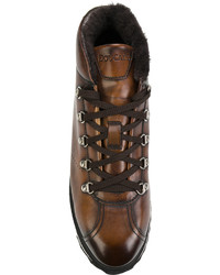 dunkelbraune Lederstiefel von Doucal's