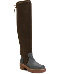 dunkelbraune Lederstiefel von See by Chloe