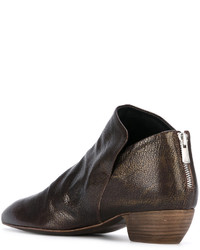 dunkelbraune Lederstiefel von Officine Creative