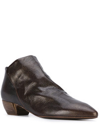 dunkelbraune Lederstiefel von Officine Creative