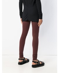 dunkelbraune Leggings von Rick Owens Lilies