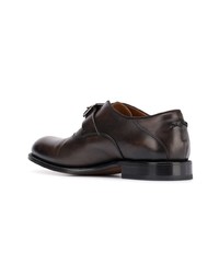 dunkelbraune Monks aus Leder von Ermenegildo Zegna XXX