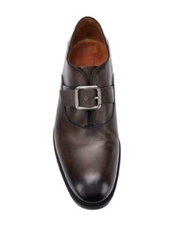 dunkelbraune Monks aus Leder von Ermenegildo Zegna XXX