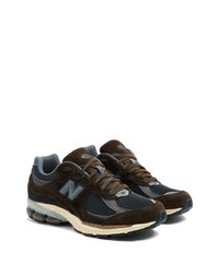 dunkelbraune niedrige Sneakers von New Balance