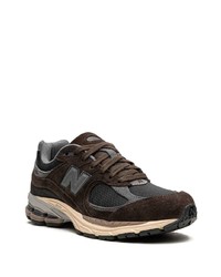 dunkelbraune niedrige Sneakers von New Balance