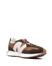 dunkelbraune niedrige Sneakers von New Balance