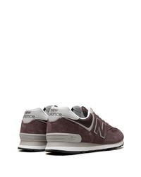 dunkelbraune niedrige Sneakers von New Balance