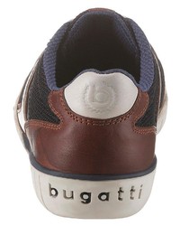 dunkelbraune niedrige Sneakers von Bugatti