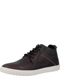 dunkelbraune niedrige Sneakers von Bullboxer