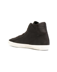 dunkelbraune niedrige Sneakers von Philippe Model