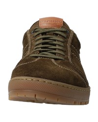 dunkelbraune niedrige Sneakers von Mephisto