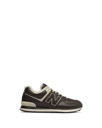 dunkelbraune niedrige Sneakers von New Balance