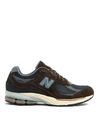 dunkelbraune niedrige Sneakers von New Balance