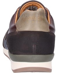 dunkelbraune niedrige Sneakers von Pantofola D'oro