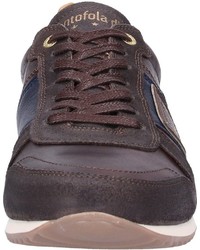 dunkelbraune niedrige Sneakers von Pantofola D'oro